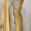 Pure chinnon embroidered semi stitched suit